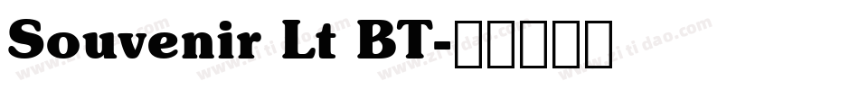 Souvenir Lt BT字体转换